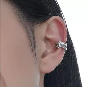925 Silver Wave Design Ear cuff